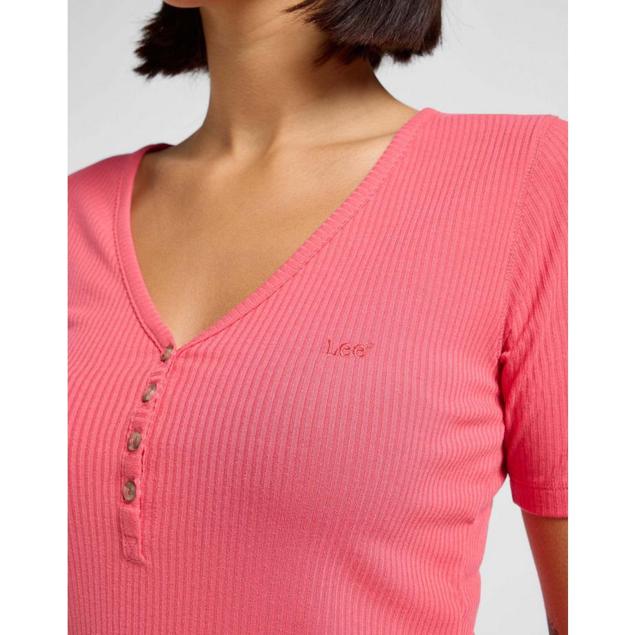 Lee Kurzarm Henley T-Shirt  