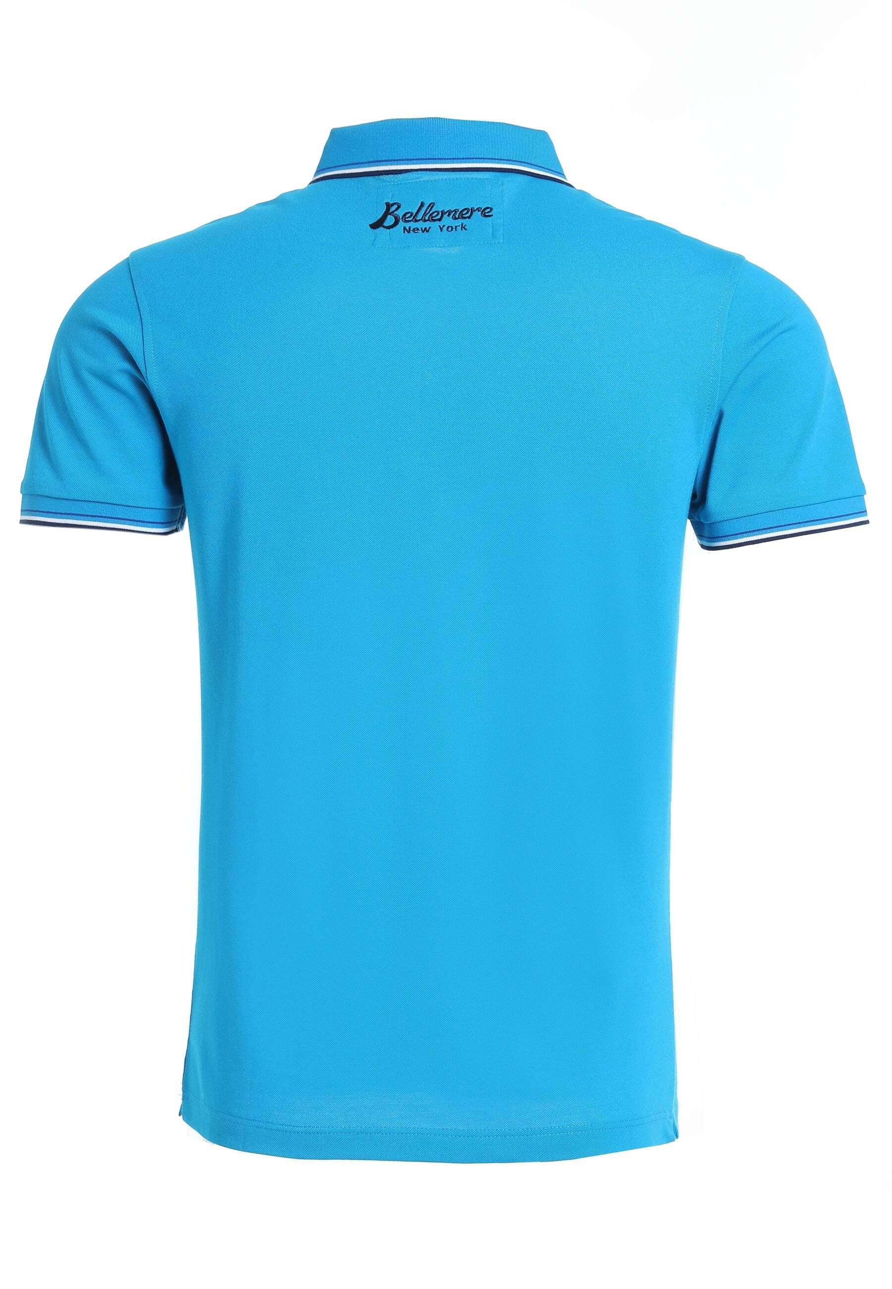 Bellemere New York  Bellemere Herren Poloshirt aus Seide und Baumwolle 