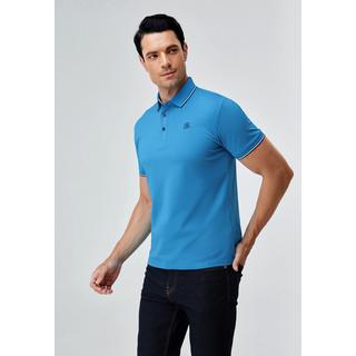 Bellemere New York  Bellemere Herren Poloshirt aus Seide und Baumwolle 