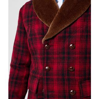 Joe Browns Mantel mit mehrfarbigem Kunstpelzkragen Karomuster  