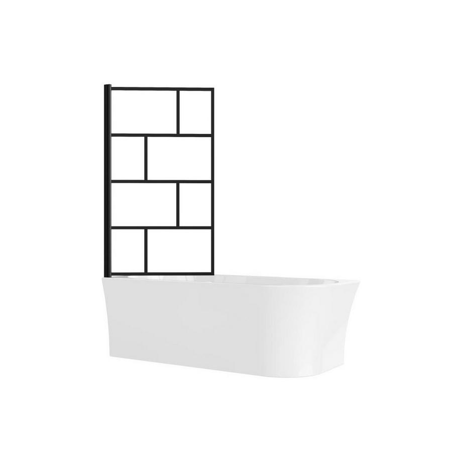 SHOWER DESIGN Baignoire douche blanche avec pare baignoire pivotant - 201 L - Angle gauche - PONTICOLA  