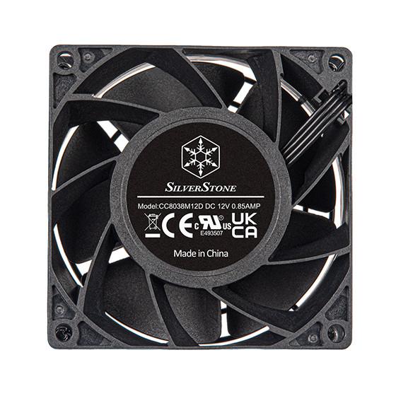 SilverStone  FHS 80X Boitier PC Ventilateur 8 cm Noir 1 pièce(s) 
