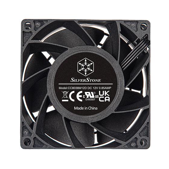 SilverStone  FHS 80X Computergehäuse Ventilator 8 cm Schwarz 1 Stück(e) 