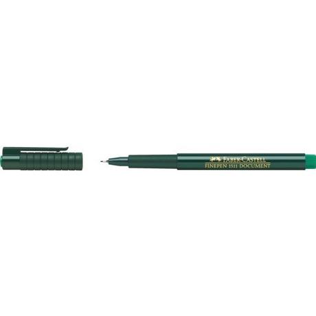 Faber-Castell FABER-CASTELL Faserschr. FINEPEN 1511 0.4mm 151163 grün  