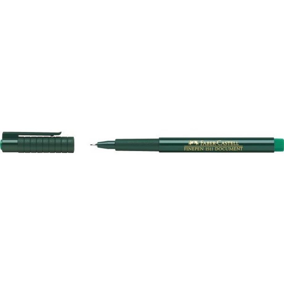 Faber-Castell FABER-CASTELL Faserschr. FINEPEN 1511 0.4mm 151163 grün  