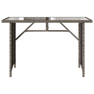 VidaXL Table de jardin rotin synthétique  