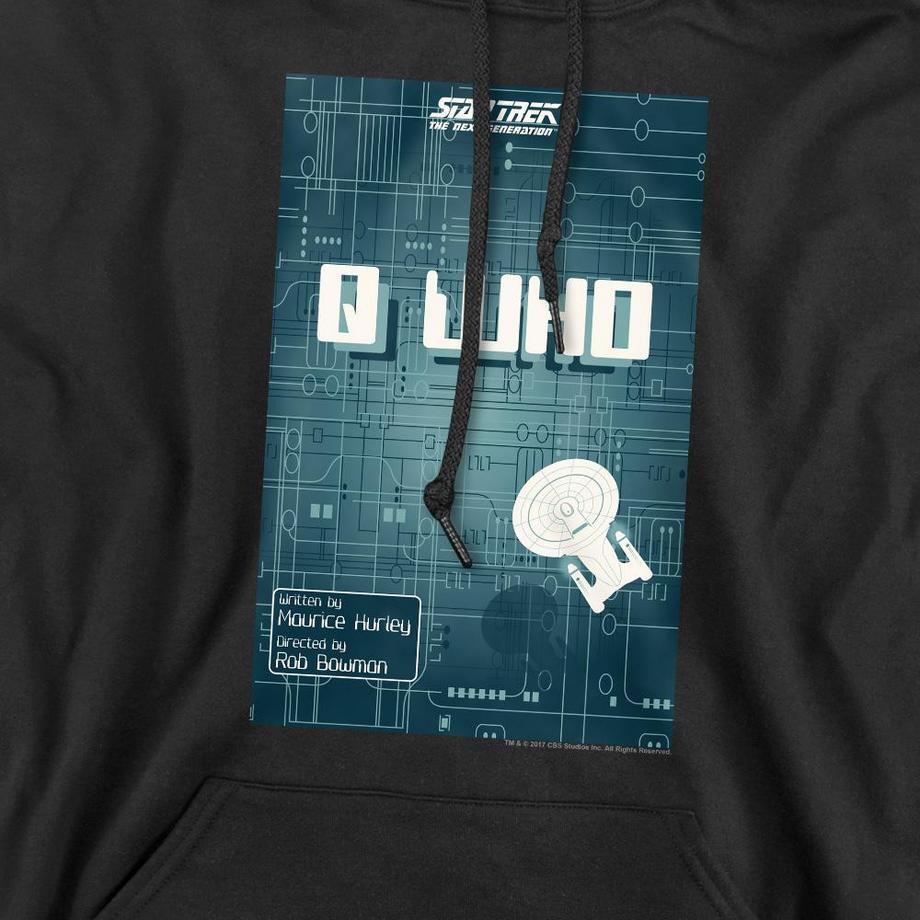 Star Trek The Next Generation Season 2 Episode 16 Felpa con cappuccio  