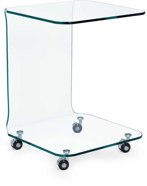 mutoni Table d'appoint verre Iride 45x45 (carré)  