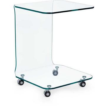 Table d'appoint verre Iride 45x45 (carré)