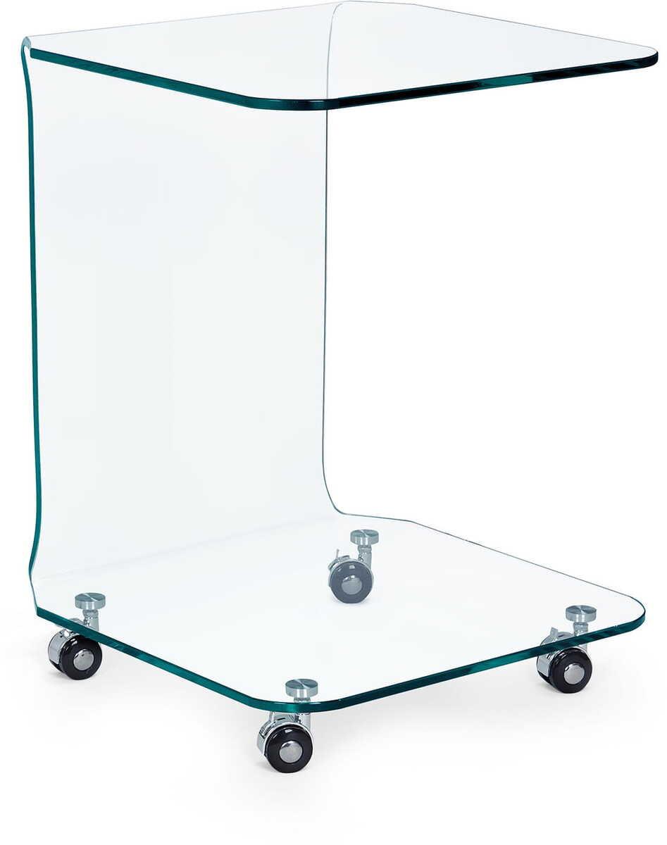 mutoni Table d&#039;appoint verre Iride 45x45 (rectangulaire)  