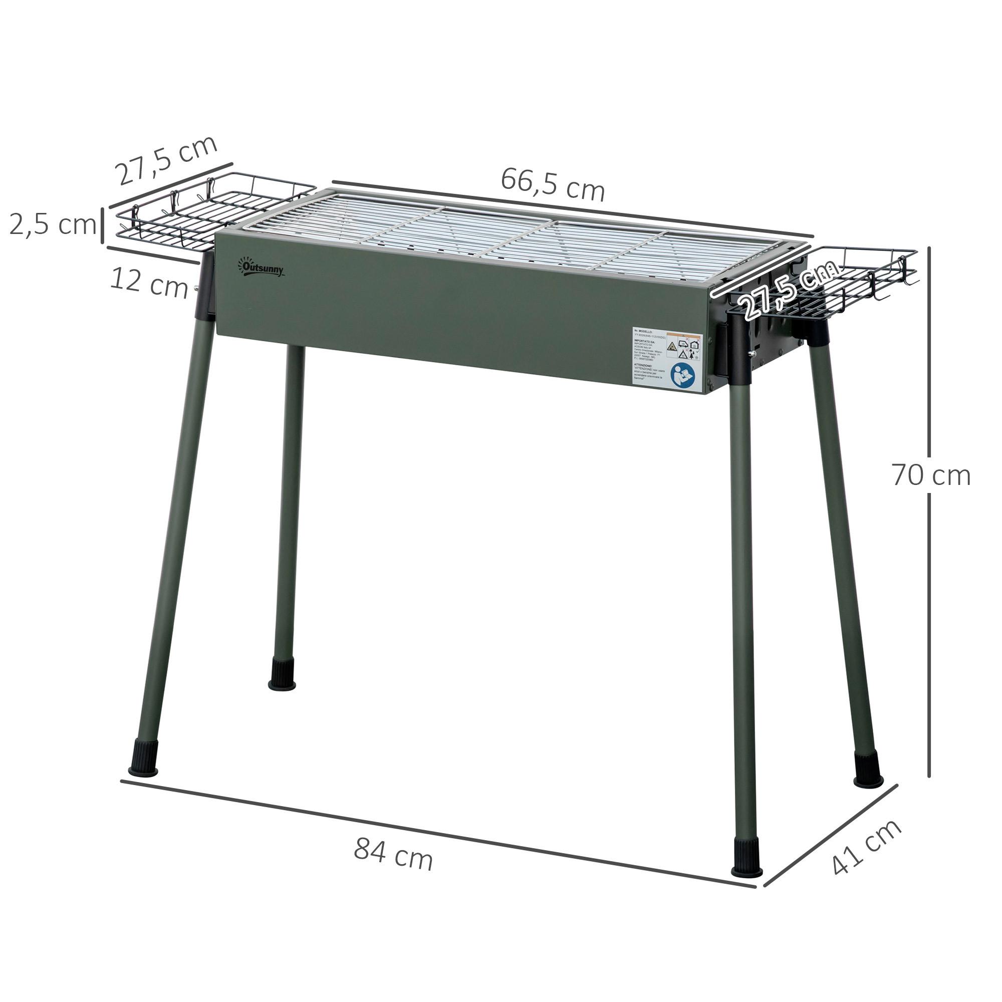 Outsunny  Holzkohlegrill 