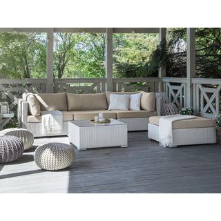 Beliani Set lounge pour jardin en Polyrotin Moderne SANO  