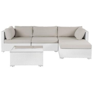 Lounge Set aus PE Rattan Modern SANO