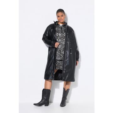 Mantel, Lederoptik, Taillen-Tunnelzug