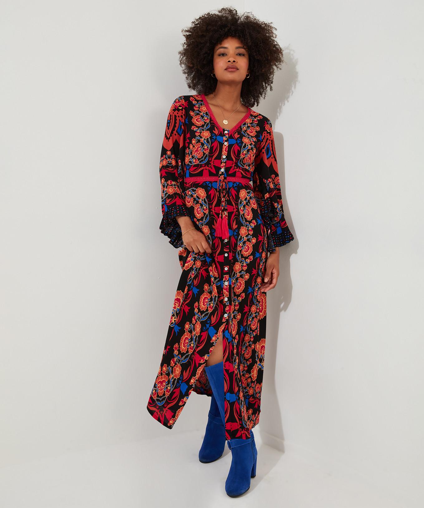 Joe Browns  Boho-Maxikleid mit durchgehender Knopfleiste 