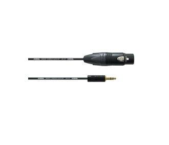 Cordial  Cordial CPM 1.5 FW-UNB câble audio 1,5 m 3,5mm XLR (3-pin) Noir 