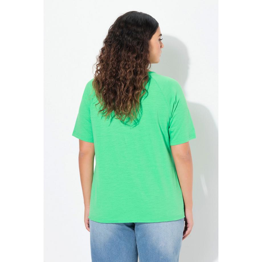 Ulla Popken Maglia Rigata Girocollo Mezza Manica  