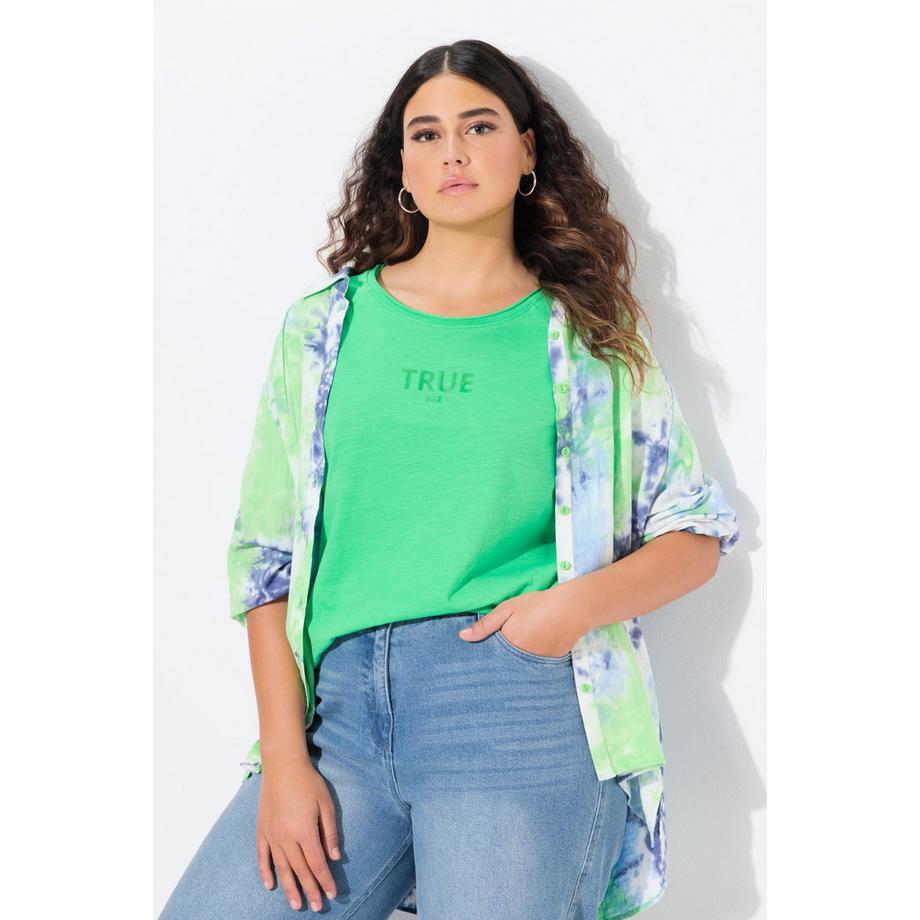 Ulla Popken Maglia Rigata Girocollo Mezza Manica  