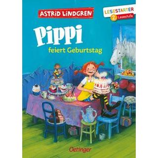 Pippi feiert Geburtstag Lindgren, Astrid; Engelking, Katrin (Illustrationen); Heinig, Cäcilie (Übersetzung) Gebundene Ausgabe 