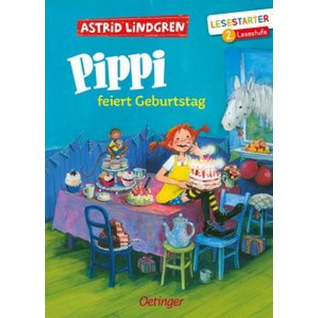 Pippi feiert Geburtstag Lindgren, Astrid; Engelking, Katrin (Illustrationen); Heinig, Cäcilie (Übersetzung) Gebundene Ausgabe 