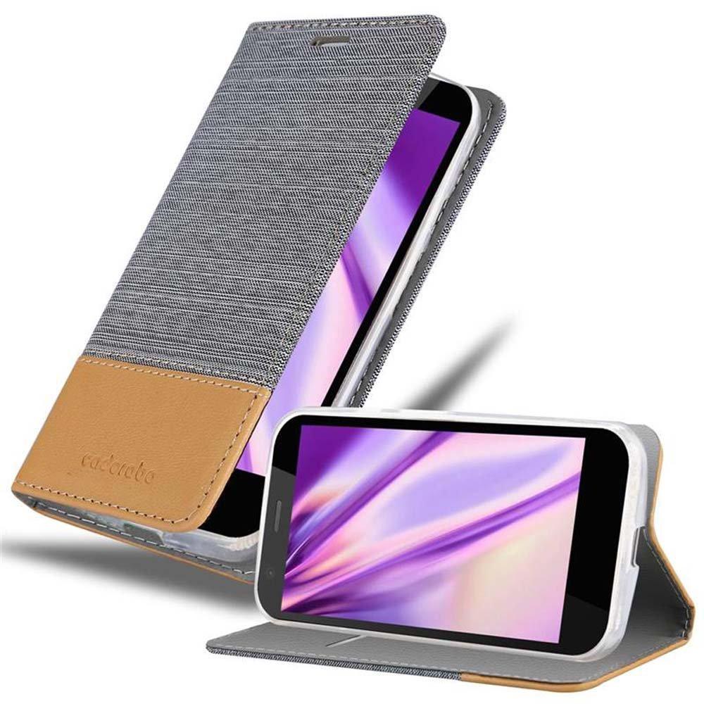 Cadorabo  Housse compatible avec Motorola MOTO G2 - Coque de protection avec fermeture magnétique, fonction de support et compartiment pour carte 