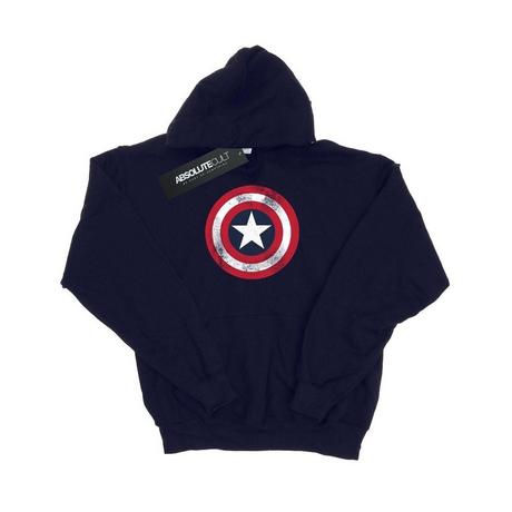 MARVEL  Sweat à capuche Captain America Distressed Shield 