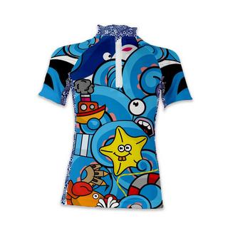 Uvea  Kinder UPF 50+ Badeshirt kurzarm Biarritz la mer Monte 