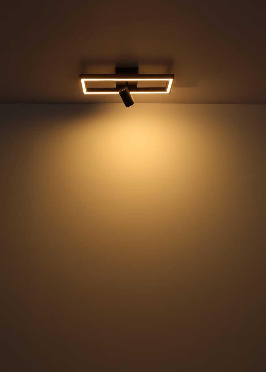 mutoni light Hängeleuchte Mandera Metall holzoptik matt LED 80  