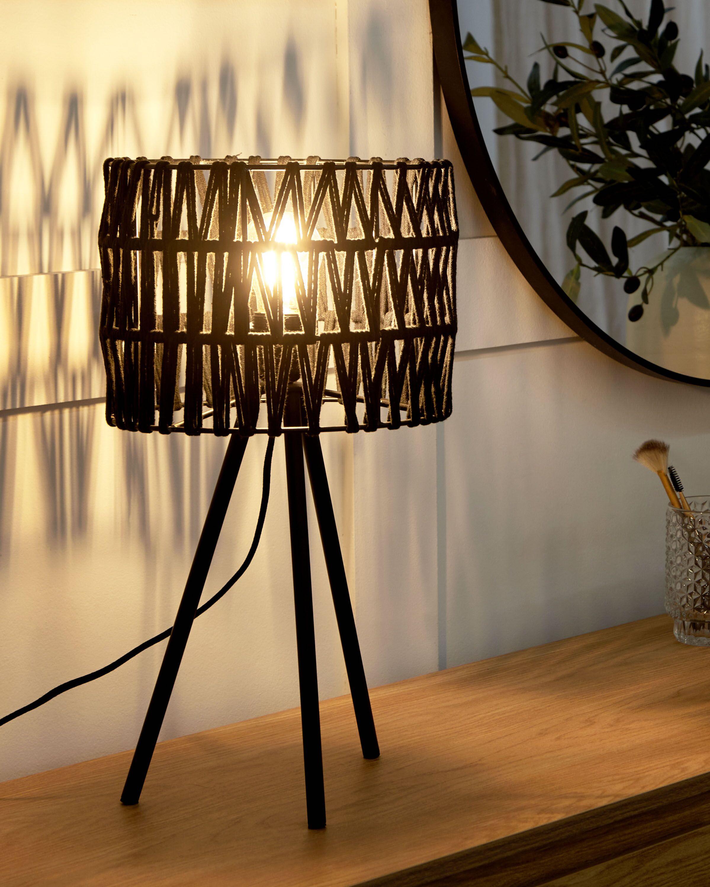 Beliani Lampe à poser en Coton Boho CULEBRA  