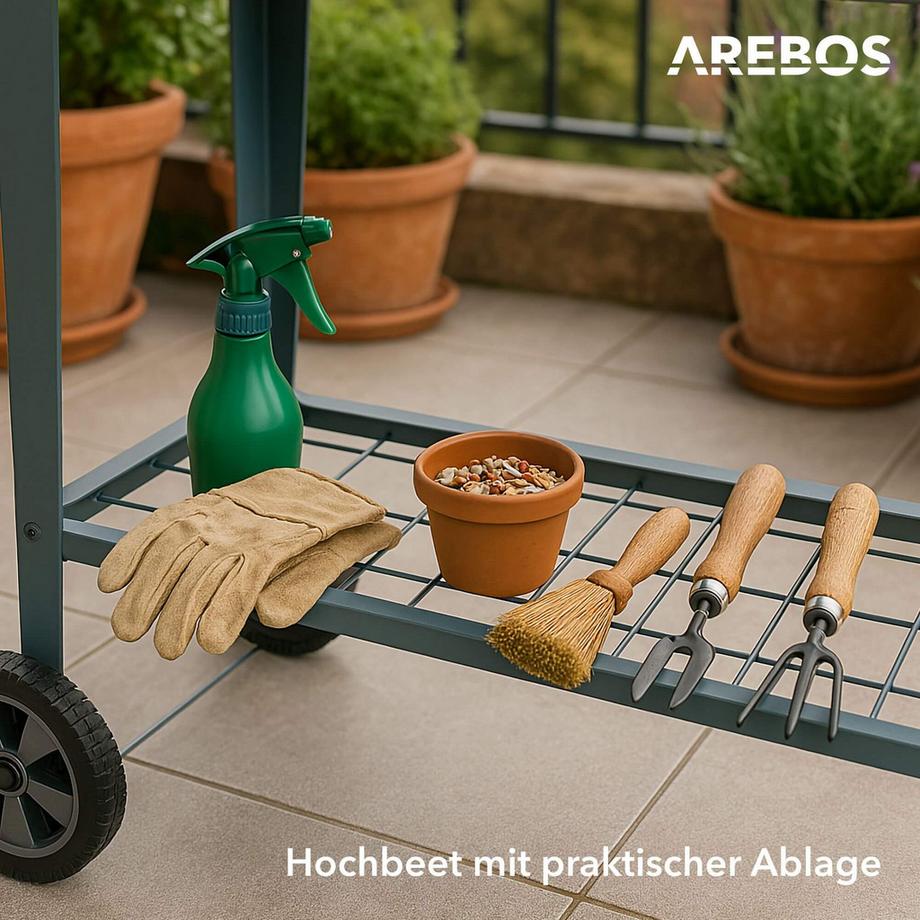 Arebos Hochbeet Pflanzbeet Metall Gemüsebeet  