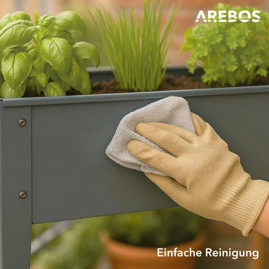 Arebos Hochbeet Pflanzbeet Metall Gemüsebeet  