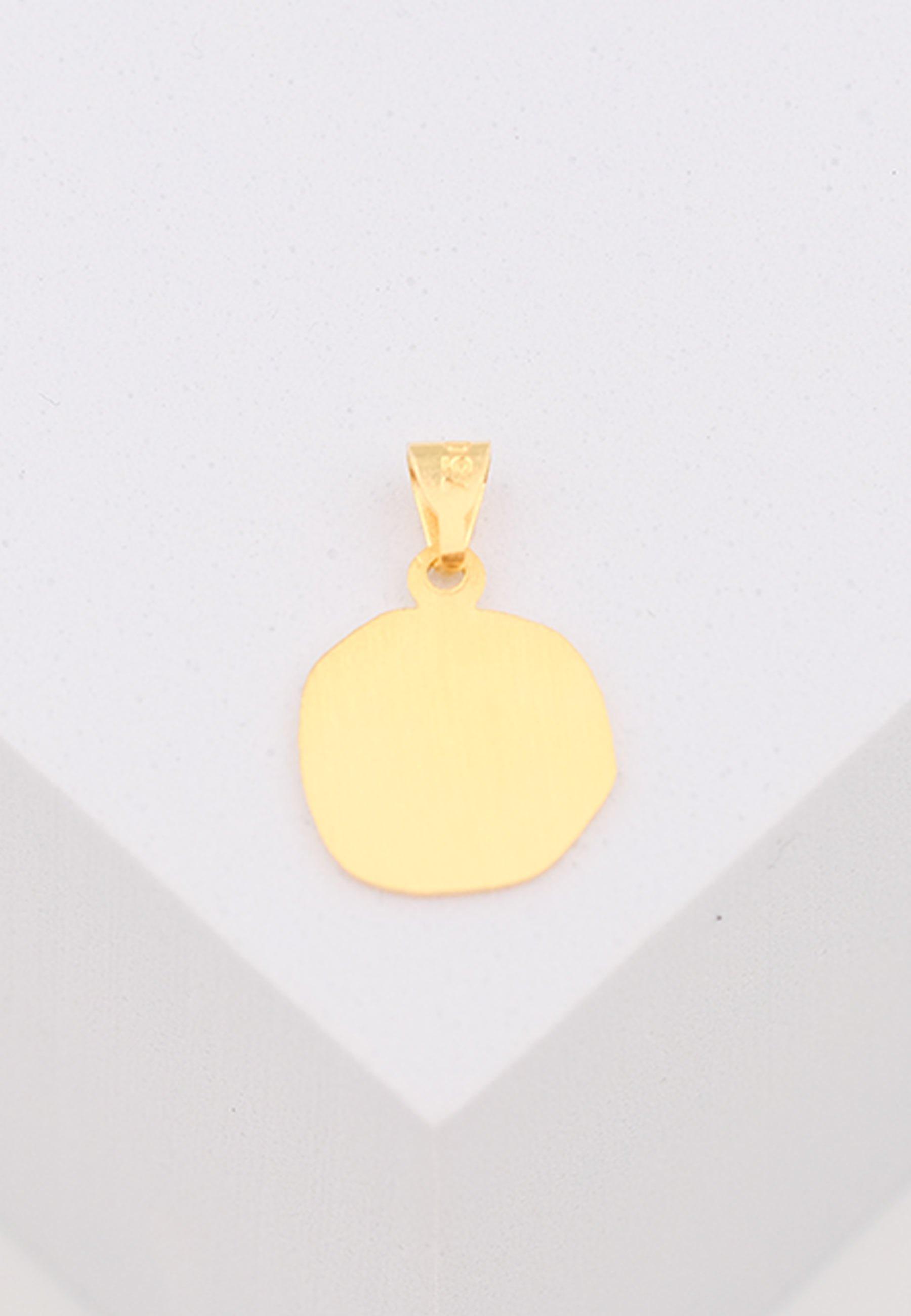 MUAU Schmuck  Pendentif ange en or jaune 750, 11mm 