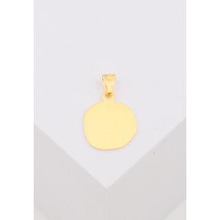 MUAU Schmuck  Pendentif ange en or jaune 750, 11mm 