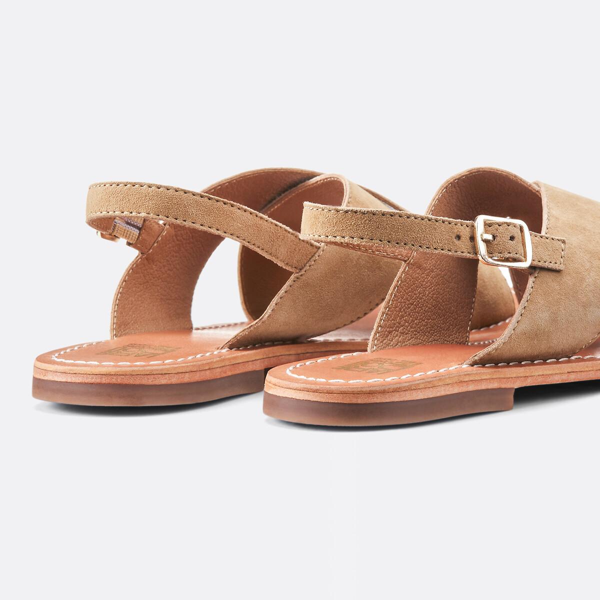 La Redoute Collections  Sandales en cuir suédé Signature LAURINE 