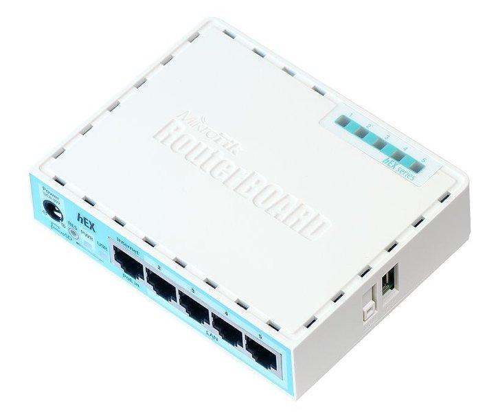 MikroTik  RB750GR3 Kabelrouter Gigabit Ethernet Türkis, Weiß 