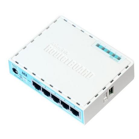 MikroTik  RB750GR3 Kabelrouter Gigabit Ethernet Türkis, Weiß 