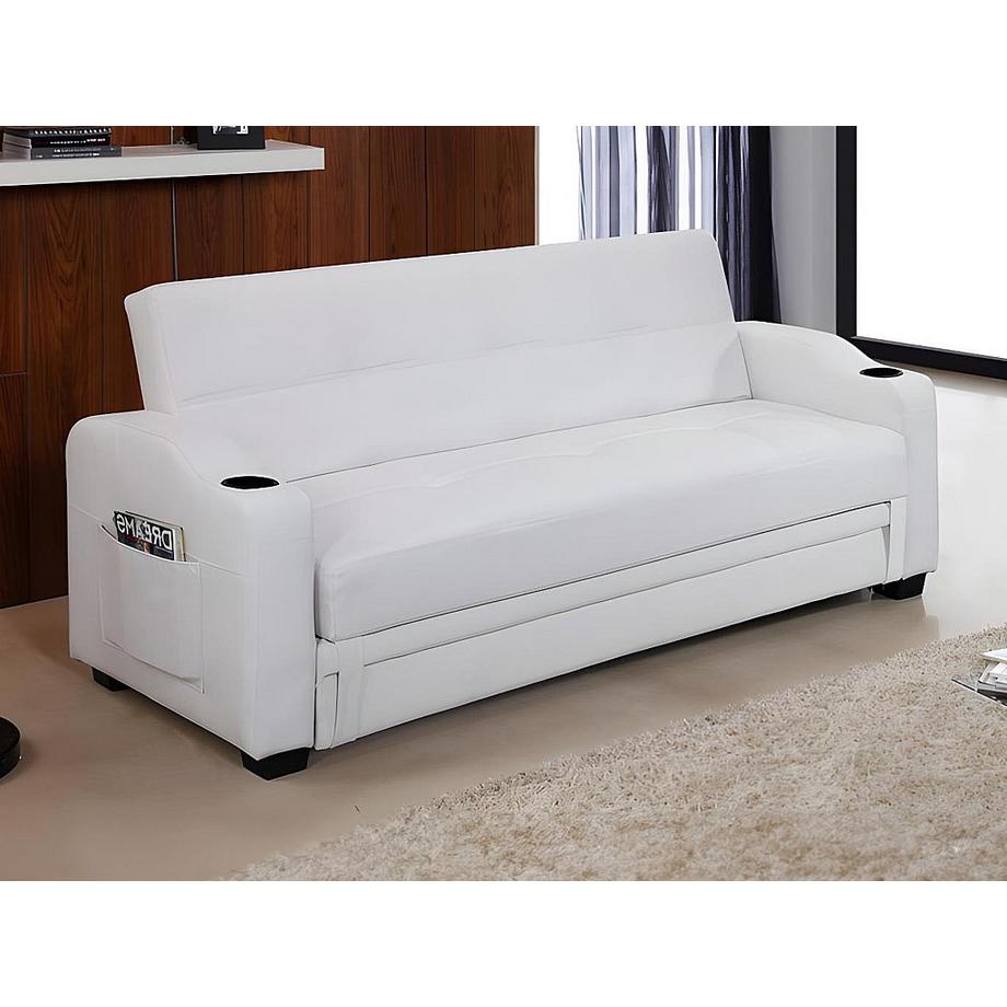 Vente-unique Schlafsofa Klappsofa Kunstleder MIRELLA  