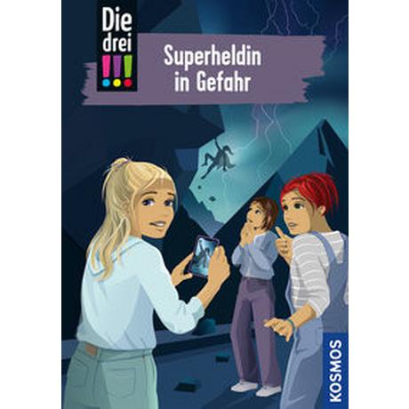 Die drei !!!, 105, Superheldin in Gefahr Heger, Ann-Katrin; Biber, Ina (Illustrationen) Copertina rigida 