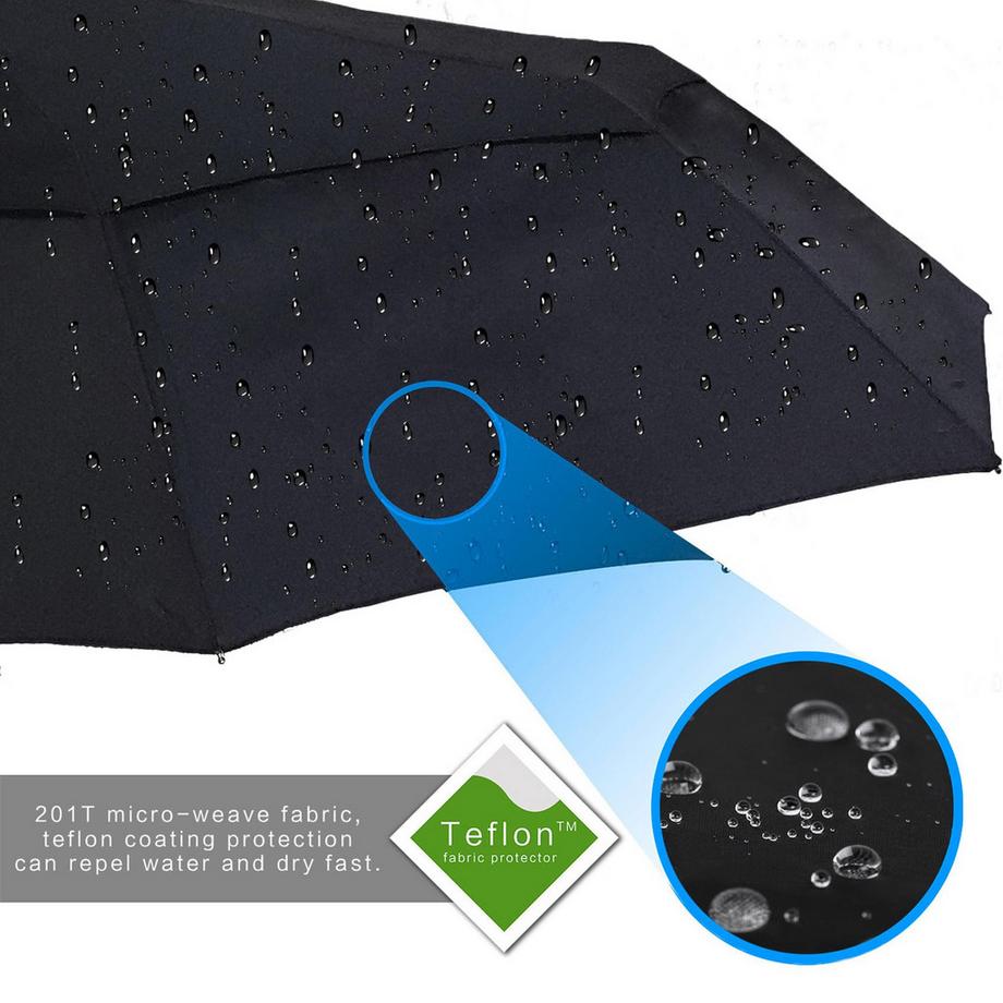 Alopini  Regenschirm großer sturmsicherer 2-Personen-Reiseschirm winddichter Taschenschirm öffnen-schließen Automatikschirm 