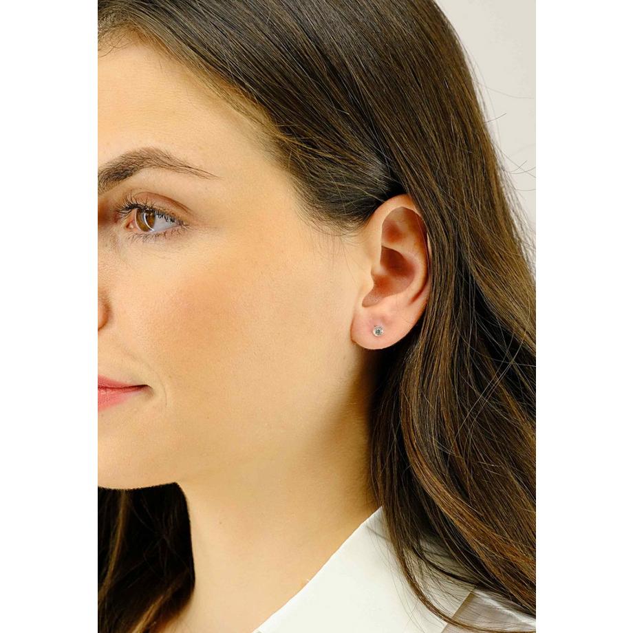 MUAU Schmuck  Clous d'oreilles en diamant 0,30ct. or blanc 750 