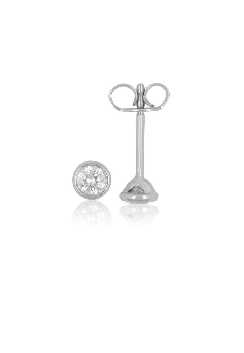 MUAU Schmuck  Ohrstecker Diamant 0.30ct. Weissgold 750 