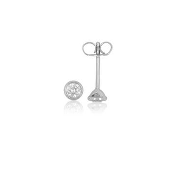 Ohrstecker Diamant 0.30ct. Weissgold 750