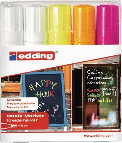 Edding EDDING Windowmarker 4090 4-15mm, 5 Farben ass.  