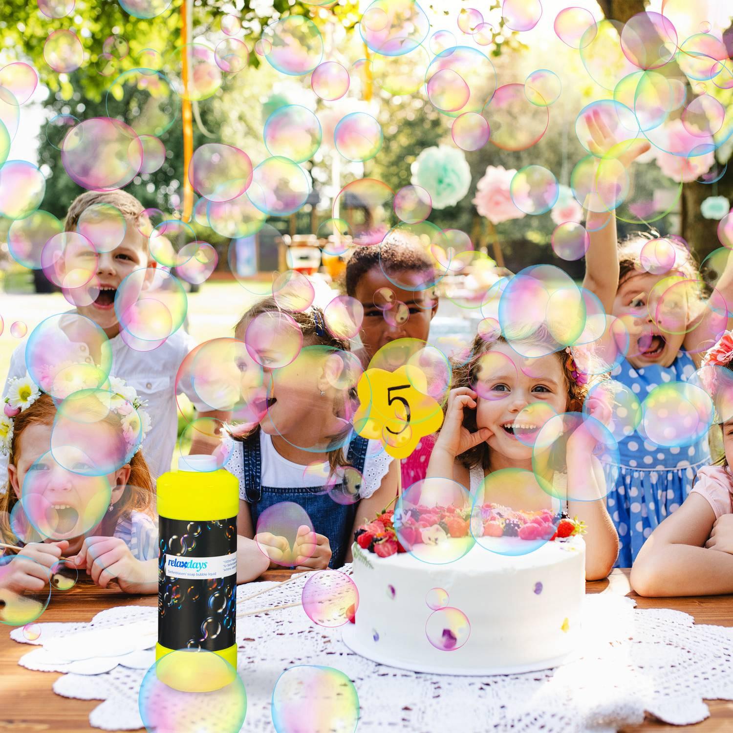 B2X  3er Set Seifenblasen Nachfüllflasche 1 l 