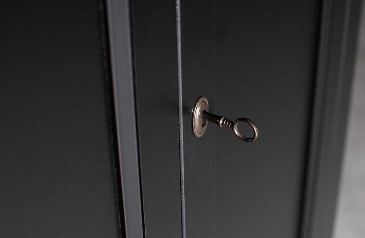 mutoni Armoire murale Eva pin noir  