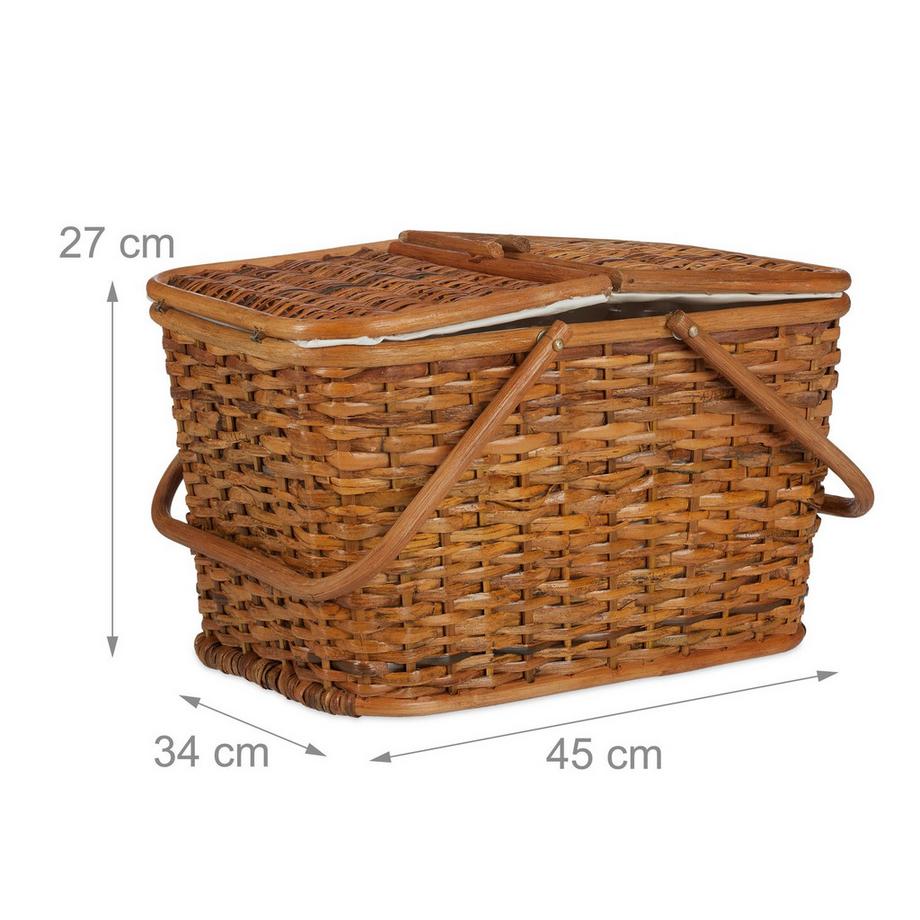 Northix Cestino da picnic con coperchio  