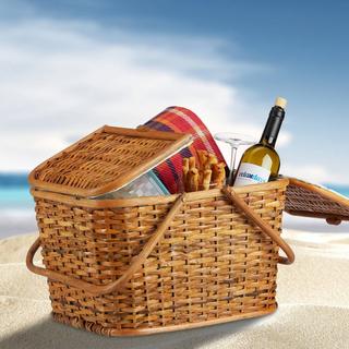 Northix Picknickkorb mit Deckel  