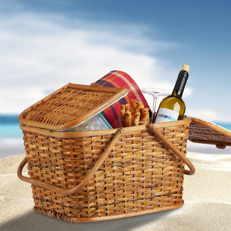 Northix Cestino da picnic con coperchio  