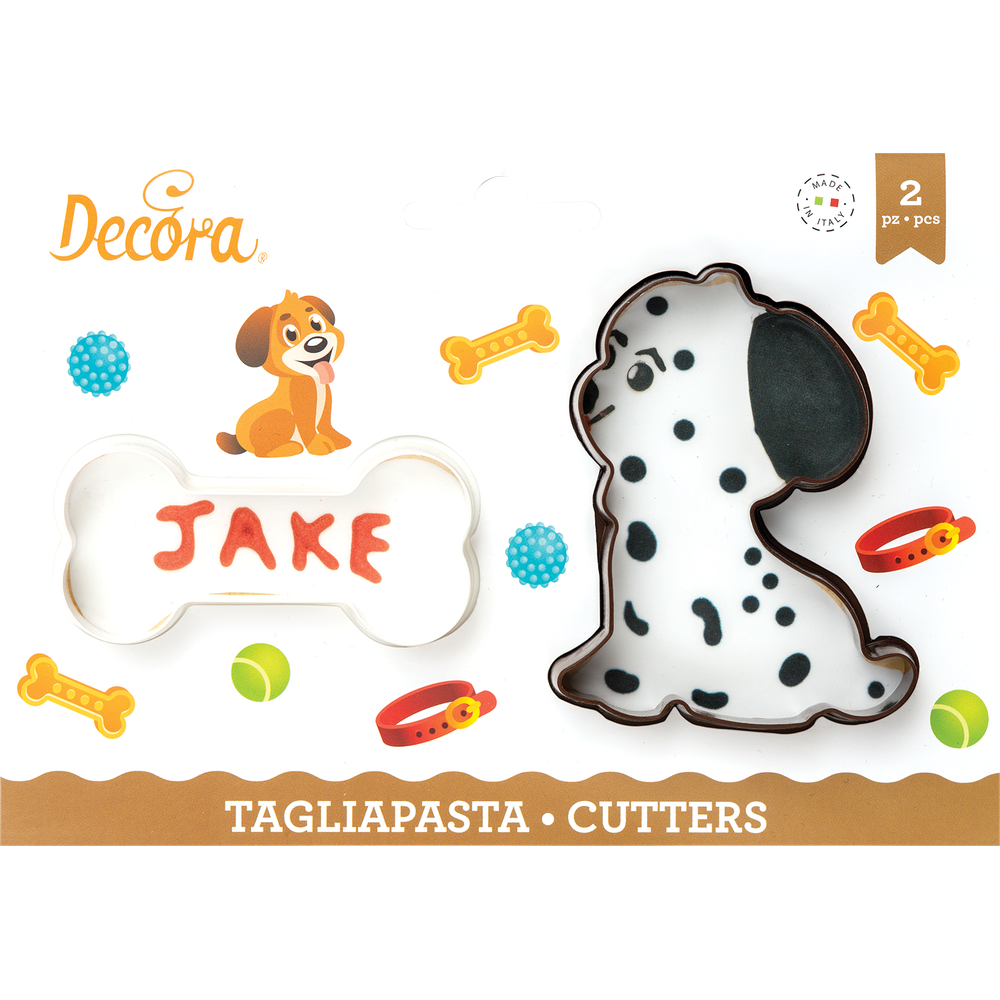 Decora Set di tagliabiscotti per cani e ossa 2 pezzi  