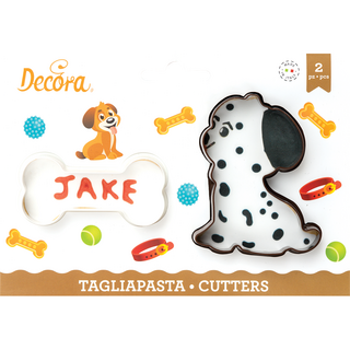 Decora Set di tagliabiscotti per cani e ossa 2 pezzi  